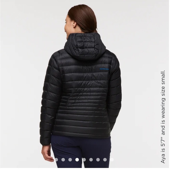 Cotopaxi Women's Large Fuego Hooded Down Jacket Black NWT Puff Puffer Puffy - Picture 10 of 16